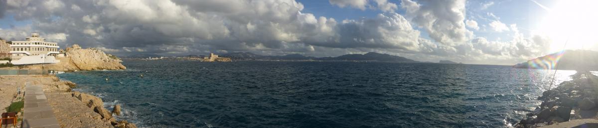 Vue de la digue Est  